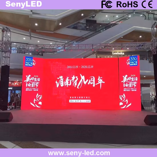 Bewegliche Bühnen für den Außenbereich, LED-Videowand, P3.91, Werbedisplay